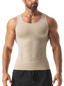 Men Slimming Body Shaper Chest Compression Shirts Tummy Control Shapewear Abdomen Slimming Vest Waist Trainer Corset Tank Tops