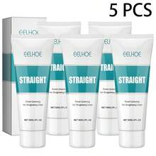 [Local Warehouse Delivery]1PC/3PCS/5PCS Protein Straightening Cream, Glycerin, Olive Oil, Moisturizing And Smoothing Hair Care, Effectively Straightens Hair, Makes Hair Easier To Manage, Makes Hair Smoother, Suitable For All Hair Types - 藍白色 - 查看 10