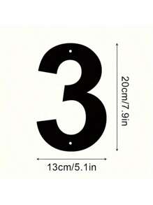 1pc Metal Art And Craft, 7.9 Inches House Number Metal Large Size Address Number, Vintage Cast Iron Home Number, Mailbox Number, Wall Holiday Decoration, 0 1 2 3 4 5 6 7 8 9, Can Be Freely Combined, Home Decor, Christmas Gift