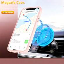 1 个粉色二合一全保护壳，带前屏保护膜，TPU 软边 + PC 硬背板，磁力环，无线充电，兼容 Apple 16/15/14/13/12/11 Pro Max/Plus/SE2/SE3/7/8、Galaxy S25Ultra/S25Plus/S25/S24Ultra/S24Plus/S24/S23Ultra、Redmi 12/13C/12C/Note 12 Pro/NOTE14PRO+/NOTE13PRO/NOTE13PRO+/POCO M6PRO/OCOX6 5G 防水防震防摔防刮 - 粉色 - 查看 10