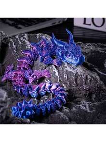 2025 新品 - 1 件 3D 打印双角恐龙 - 动物模型 - 龙玩具 - 家居装饰 - 酷炫外观 - 全关节 - 收藏玩具 - 生日礼物 - 圣诞礼物 - 万圣节礼物 - 完美礼物 - 玩具 - 彩色 - 查看 2