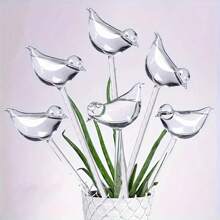 2pcs/5pcs Bird Shaped Self-Watering Ball, Automatic Plant Watering Device, Plastic Seepage Drip Irrigation Tool For Indoor And Outdoor Gardens, Great For Potted Plants, Flowers And Bonsai - Clear - View 4
