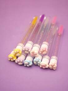 1/2/3/4/5 Stücke Mascara Bürsten mit Katzenpfoten Design, niedliche Reise Make-up Pinsel für Augenbrauen und Wimpernverlängerung