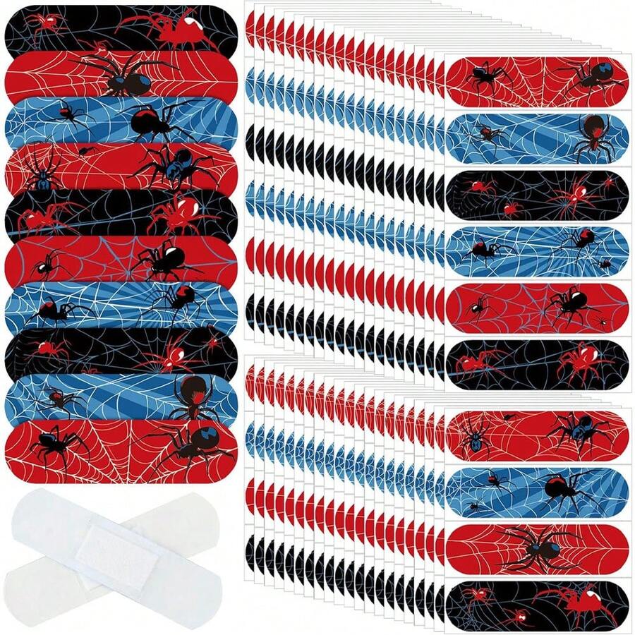 20/40/60 pezzi Bende emostatiche rapide anti-graffio, all'ingrosso: Bende con motivo a ragno cartoni animati, Bende, Bende carine, Cuscinetti antiscivolo per i piedi, Nastri traspiranti. Design di bende con motivo a cartone animato divertente - Essenziali per famiglia, viaggio, campeggio, picnic, arrampicata e altre attività all'aperto, possono essere inserite in kit di emergenza. - Multicolore - Visualizzare 1