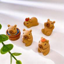 10/20/30Pcs Capybara Figurines Mini Capybara Tiny Resin Capybara Capybara Gifts Little Capybara Miniature Animal Craft Decor For Garden Accessories Landscape Decor(Random Color),Capybara Ornament,Penguin,Capybara Party,Little Animals,Resin Capybara,Platypus,Capybara,Mini Figures