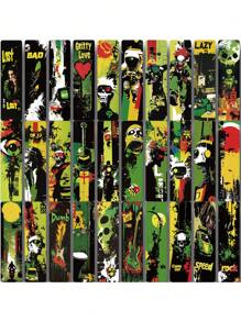 SCXXBSW 30pcs Punk Rock Album Bookmark Creative Graffiti Bookmark Decoration Book Desktop Exquisite Souvenir