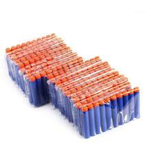 EduCiro 300PCS 6.5cm Soft Foam Refill Darts With Portable Storage Bucket, High-Performance Safe Foam Bullets Compatible With Major Brand Nerf Toy Guns, Blue With Orange Tip, Rounded Head Design For Smooth Shooting, Ideal For Battle Games, Outdoor Play, And Birthday Party Gifts - Blue - View 9