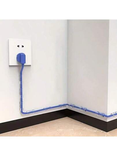 Effen Cable Tie, Moderne Wit Organizer Home view 7