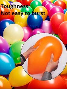 Assorted Rainbow Latex Balloons, 20/50/100 Packs 5/10/12 Inch Round Helium Bright Color Balloons For Birthday Wedding Party Decorations, Christmas Mother's Day Graduation - Multi-color and Mixed Packing - View 2