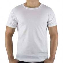 Playera Manga Corta Para Hombre Casual Deportiva Con Diseño LISO, Elaborada a Base Tela Micro Pique Para Uso Diario Moda Primavera Verano  Deportes y actividades al aire libre - Función urbana  Liso  Verano  Regular  Asimétrico    Festival de primavera  Primavera - Blanco - Ver 1