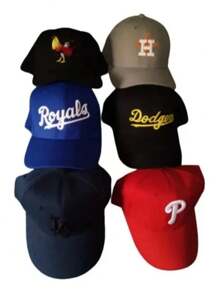 Gorras Curva Bordada, Mayoreo, Lote De 10 Piezas Al Azar Unitalla - Multicolor - Ver 7