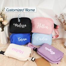 Customized Personalized Name Fanny Pack, Bachelor Party Fanny Pack, Flower Man, Fanny Packs For Women, Customized Bachelorette Fanny Pack - Multicolor - View 1