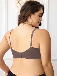 3pz/confezione Reggiseni imbottiti e con ferretto taglia comoda, set di lingerie comoda per donne curvy