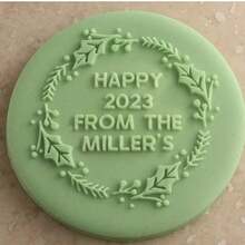 Customized Text Cake Decorations, DIY Cutting Molds, Frosting Cake Templates, Wedding Clay Fondant Embossing Tools, Name Cake Molds, Handmade Cookie Embossing Stamps - Black - View 32