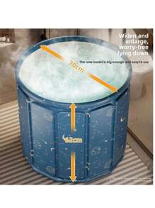 Foldable Portable Bath Tub - 27.56 Inch Wide Adult SPA Bathtub, Featuring Thick Insulation Design, Suitable For Shower Room, Supports Hot Water & Ice Bath, 2 Drainage Holes, Ideal For Home, Dorm, Rental, Gym Back To School