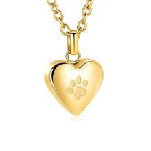 Small Heart Cremation Jewelry For Ashes Stainless Steel Memorial Urn Pendant Four-Color Heart Keepsake Jewelry For Women