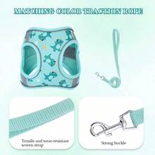 Pet Supply - Peitoral para cães pequenos, sem puxar, extrapequeno, floral - Peitoral ajustável com tecido de malha acolchoado e acabamento refletivo - Peitoral com fivela para cães - Multicolorido - Ver 7