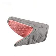 1 Stück hitzebeständige Silikon-Untersetzer mit Abdeckung - vielseitige Topflappen, sicher für Mikrowelle, Ofenhandschuhe, Pfannengriffeinsätze und Küchen-Abtropfmatten.