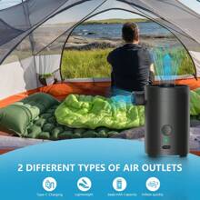 مضخة هواء كهربائية لاسلكية متعددة الاستخدامات للخارج والتخييم، مضخة لنفخ الأريكة القابلة للنفخ وفرشات الهواء وأكياس التخزين والعوامات للمسابح والمنزل