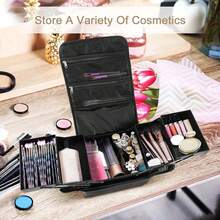 Extra Large Vanity Case Beauty Box Makeup Bag Jewelry Cosmetic Nail Storage Gift - Black - View 5