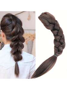 Synthetic 14Inch Grap Claw Clip On Braided Ponytail Hair Extensions Braids Pony Fake Hairpiece For Women All Hairstyles For Daily Use - Nhiều màu - Xem 12