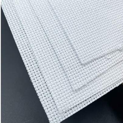 14CT White Grid Cross Stitch Fabric, DIY Handicraft Cross Stitch Cloth, Embroidery, Hand Wash Only