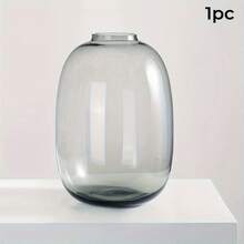 Amber Color/Light Gray/Transparent Glass Vase Round Clear Colored Flower Vase For Centerpiece Long Stem Branch Fresh Artificial Plant Bottle Modern Home Indoor Decoration - Multicolor - View 14