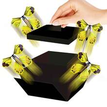 Set de 4 cajas de regalo con mariposas que salen volando, caja sorpresa de papel adecuada para cumpleaños, bodas, aniversarios y celebraciones del Día de San Valentín - Multicolor - Ver 14