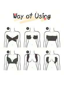 乳房提升胶带，使用露背身体胶带和乳头贴套装提升和紧致您的乳房 - 透气乳房提升胶带，适合 A-E 罩杯和大乳房！ - 彩色 - 查看 7