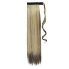 Straight Ponytail Extensions Synthetic Hair Wrap Around Ponytail Extension Heat-Resistant Wig For Women Synthetic Pony Tails Hairpieces Daily