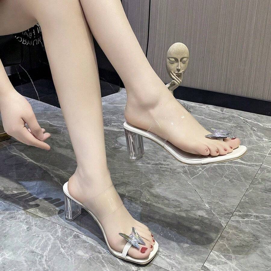 Women Heeled Sandals - 白色6cm - 查看 1