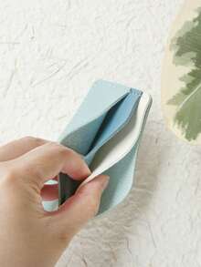 Takeoak 1pc Customized Name Card Holder, Personalized Letter Combination Credit Card Wallet, Minimalist Thin Card Case Inspired By Natural Mountains And Seasons, Faux Leather Material, Ultra-Thin Front Pocket Wallet, Can Store ID Cards, Cute And Fun Slim Card Organizer - Multicolor - View 8