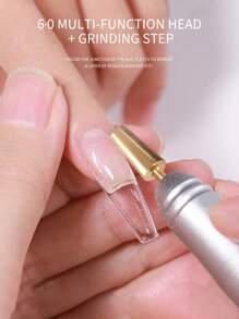 SHANGFEIYA 5-In-1 Gold Plated Nail Drill Bits, Multi-Functional Nail Care Tools, Non-Heating Russian Style Nail Grinder