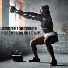 Weight Lifting Belt Gym Workout Fitness Squats Bodybuilding Powerlifting Strength Training Squat Or Deadlift Back Support Straps Brace - màu đen - Xem 3