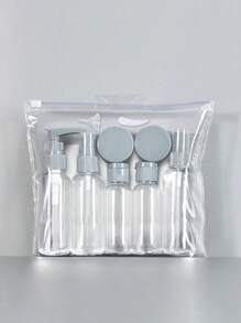 12pcs/10pcs/7pcs Travel Bottle Set, Used For Toiletries, Leak Proof Refillable Container, Essential Travel Accessory, Back To School Season
