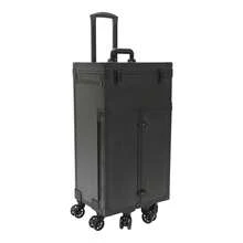 SanBouSi Makeup Organizer Travel Case, Professional Makeup Case Rolling Makeup Case, - Black - View 5