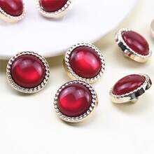 10pcs Bead Decor Button - Beige - View 4