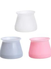 1/4/8/20 Pcs Silicone Chair Leg Covers - Non-Slip Furniture Protector Pads, Wear-Resistant Floor Protectors, Suitable For Chairs And Tables (Durable And Easy To Install), Invisible Design, Soft Cushioning