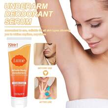 Lume Whole Body Deodorant - Invisible Cream Tube - 72 Hour Odor Control - Aluminum Free, Baking Soda Free, Skin Safe - 3.0 Ounce (Clean Tangerine) - 橘色 - 查看 4