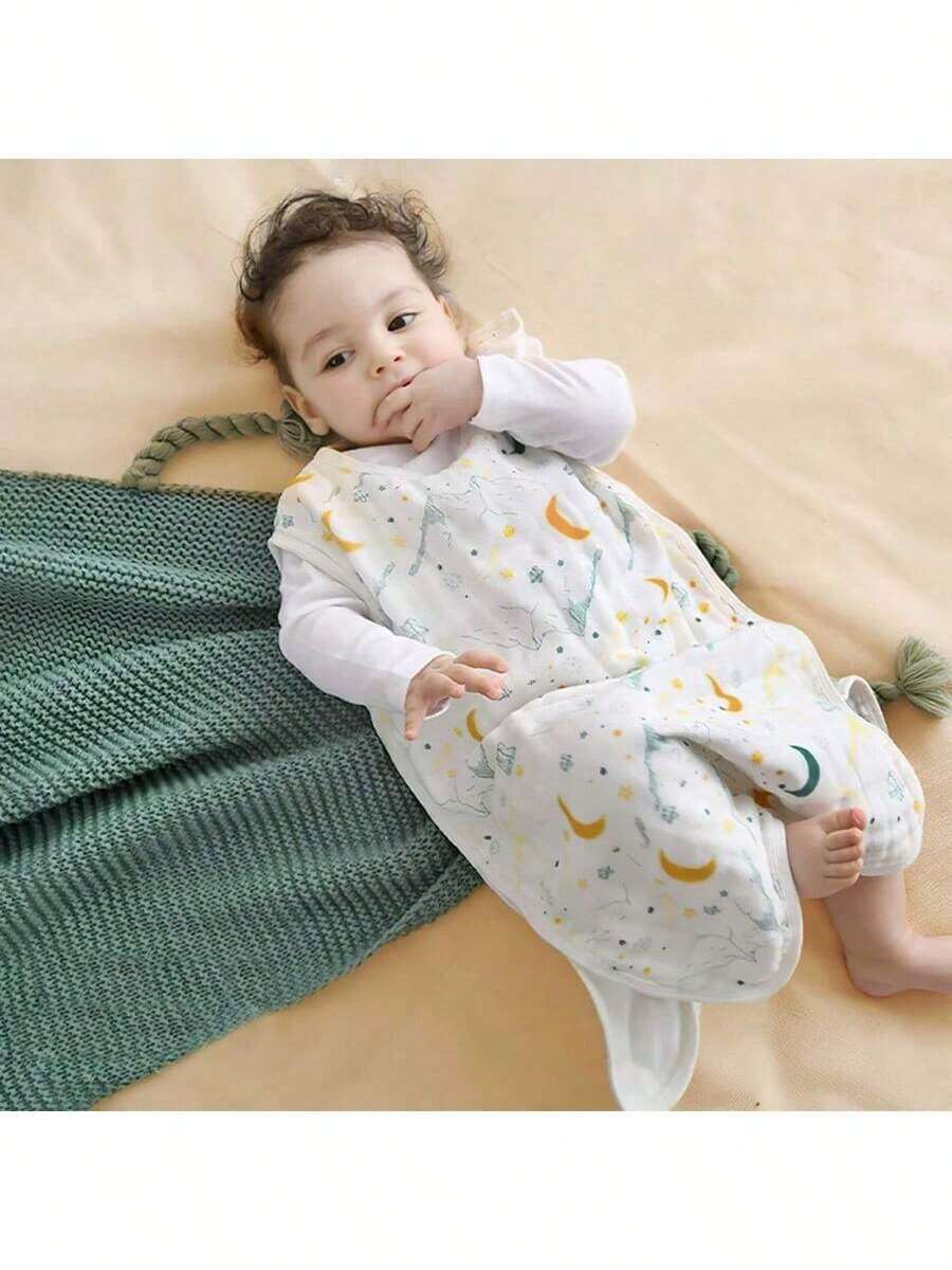 1件超柔软舒适婴儿睡袋，夏季平纹细布无袖透气睡袋，儿童防踢被，适合夏季空调房。是宝宝洗礼、情人节的完美礼物。