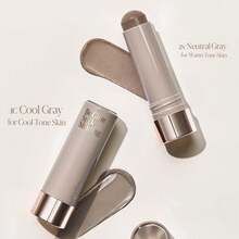 eSpoir Be Glow Shading Stick Contour │Trang điểm định hình khuôn mặt mượt mà │Màu sắc tinh tế cho vẻ ngoài tự nhiên trên khuôn mặt │Kết cấu dạng kem đặc (Xám lạnh, dạng thỏi) - Màu xám mát mẻ - Xem 2