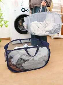 New Foldable Laundry Basket, Large Capacity Storage Laundry Basket, Bathroom Storage Basket. Laundry Hamper, Washing Basket Bathroom Organizer, Basket, Storage Basket, Foldable Laundry Basket Travel Essentials Travel Accessories Vacation Summer Holiday Back To School