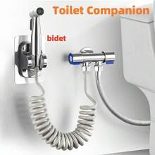 手持式坐浴盆喷雾器套装不锈钢喷枪淋浴手持式马桶坐浴盆水龙头喷雾器淋浴喷头自清洁 - 多顏色 - 查看 2