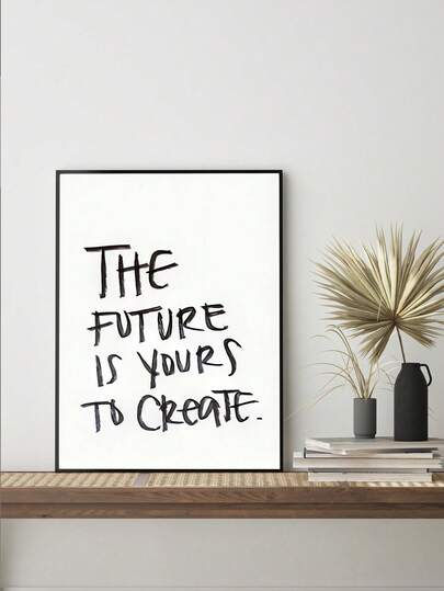 1PC Be The Best Version Of You, Home Decor, Inspirational Quotes, Motivational Poster Canvas Painting Wall Art For Living Home Decor Holiday & Birthday Gift, Office Decoration Arranged Artwork Optional Frame ,Wall Art With Frame