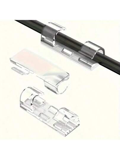 Effen Cable Tie, Moderne Wit Organizer Home view 10