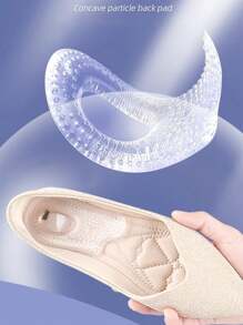 1 paio di cuscinetti per tacco con grana concava, inserti antiscivolo per scarpe da donna e uomo con tacco basso/alto, massaggio e assorbimento degli urti, adatti a diversi tipi di scarpe