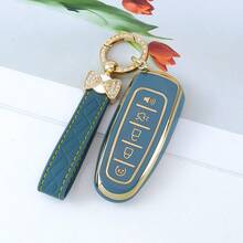 Carrying A Delicate And Cute Keychain And A Soft TPU Keycap With 5 Buttons, Suitable For Ford For Edge For Focus For Flex For Explorer For Taurus For MKS For MKT For MKX Exquisite High-End Keybag Suitable For Girls - KY23 - View 7