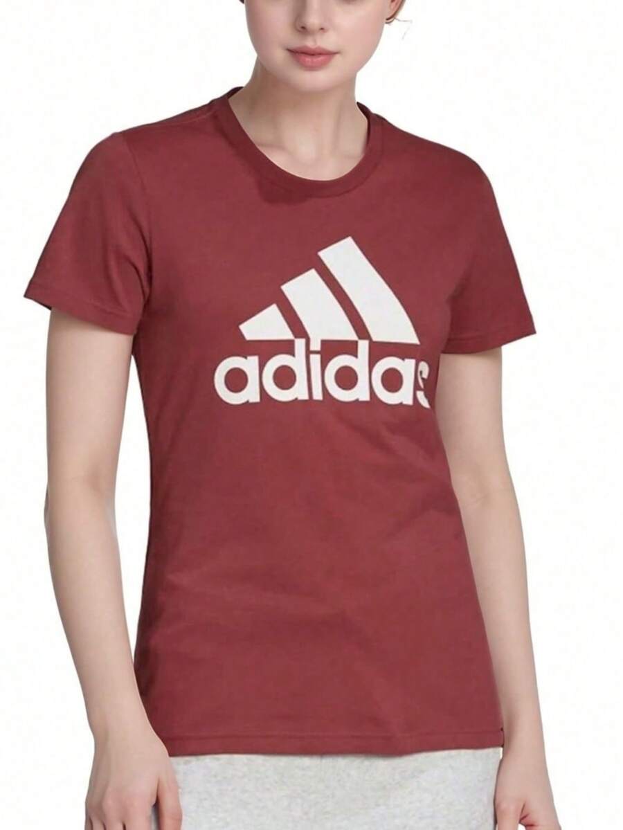 Adidas W BOS CO TEE T-SHIRTS - Red - View 1