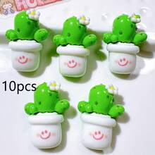 10/20 件植物图钉，可爱仙人掌和花朵形状软木板图钉，适用于照片墙、软木板、公告板、学校、办公室装饰