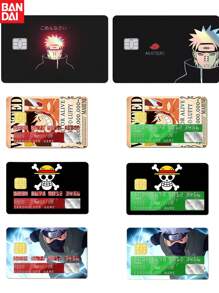 bandai 4pcs Bandai One Piece , Anime Themed Credit Card Stickers, Decorative Stickers, Personal Bank Card Privacy Protection Cover Protective Stickers - Suitable For Credit Cards, Bank Cards, And Bus Cards - Scratch Resistant, Cool Decorations, Removable Self-Adhesive Decorative Card Stickers, Party Gifts&Birthday Surprise Gifts, Ideal Christmas, Halloween, Thanksgiving, And Mother's Day Gifts.,School Supplies,Back To School